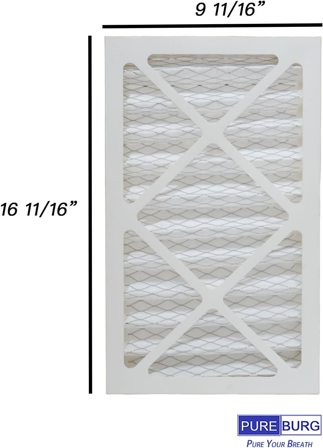 PUREBURG Replacement Filter Compatible with WEN 3410 & POWERTEC AF4000/AF4001, Shop Fox W1830 Air Filtration System, 4-Pack 5 Micron Filtration Grade For Air Clean