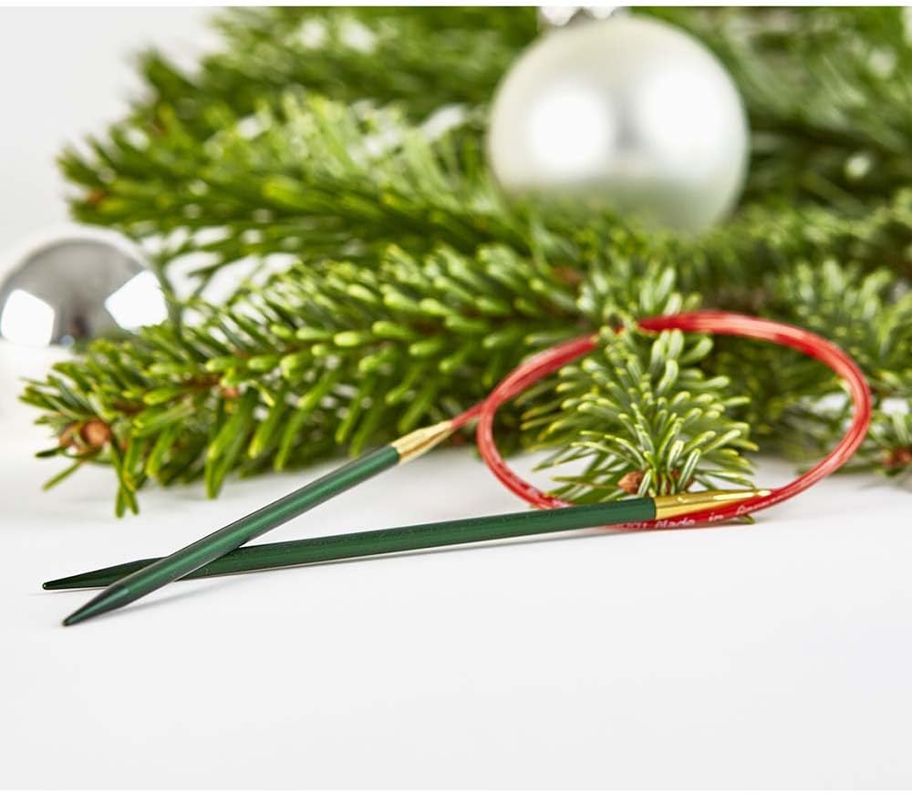 addiChristmas Lace Circular Knitting Needle 80cm (32in) - 4mm (US 7)