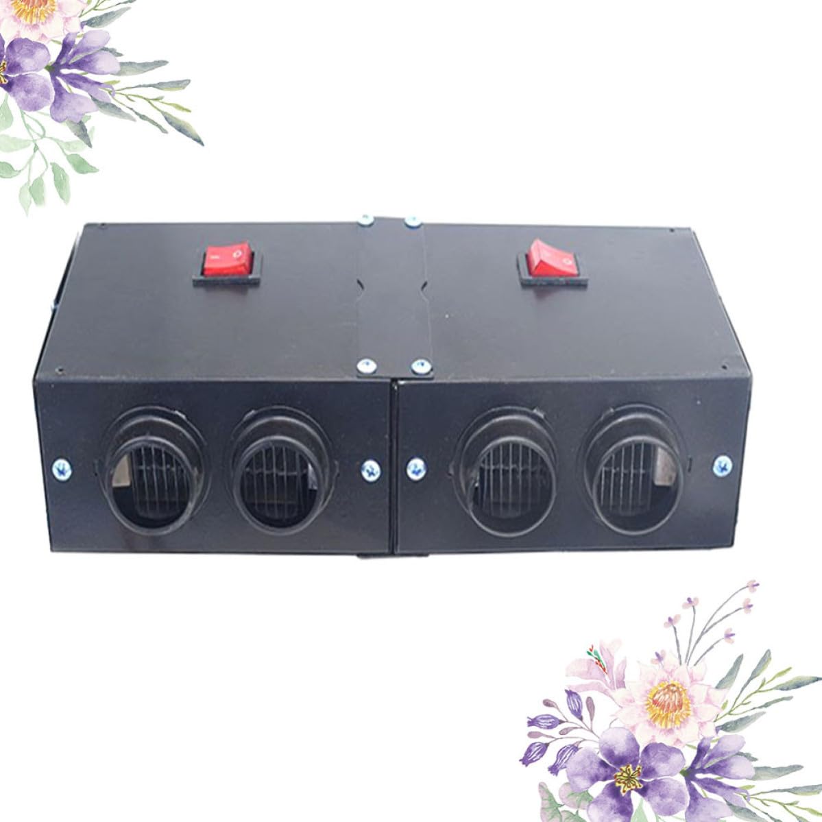 UKCOCO Sbrinatore Elettrico Auto 12v 500w, Ferro Nero a 4 Fori