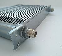Vista 4 de Silver - Enfriador de aceite de transmisión de motor de aluminio AN10 de 30 filas + ventilador de 7 pulgadas