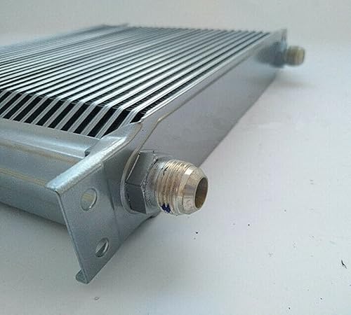 Miniatura 4 de Silver - Enfriador de aceite de transmisión de motor de aluminio AN10 de 30 filas + ventilador de 7 pulgadas