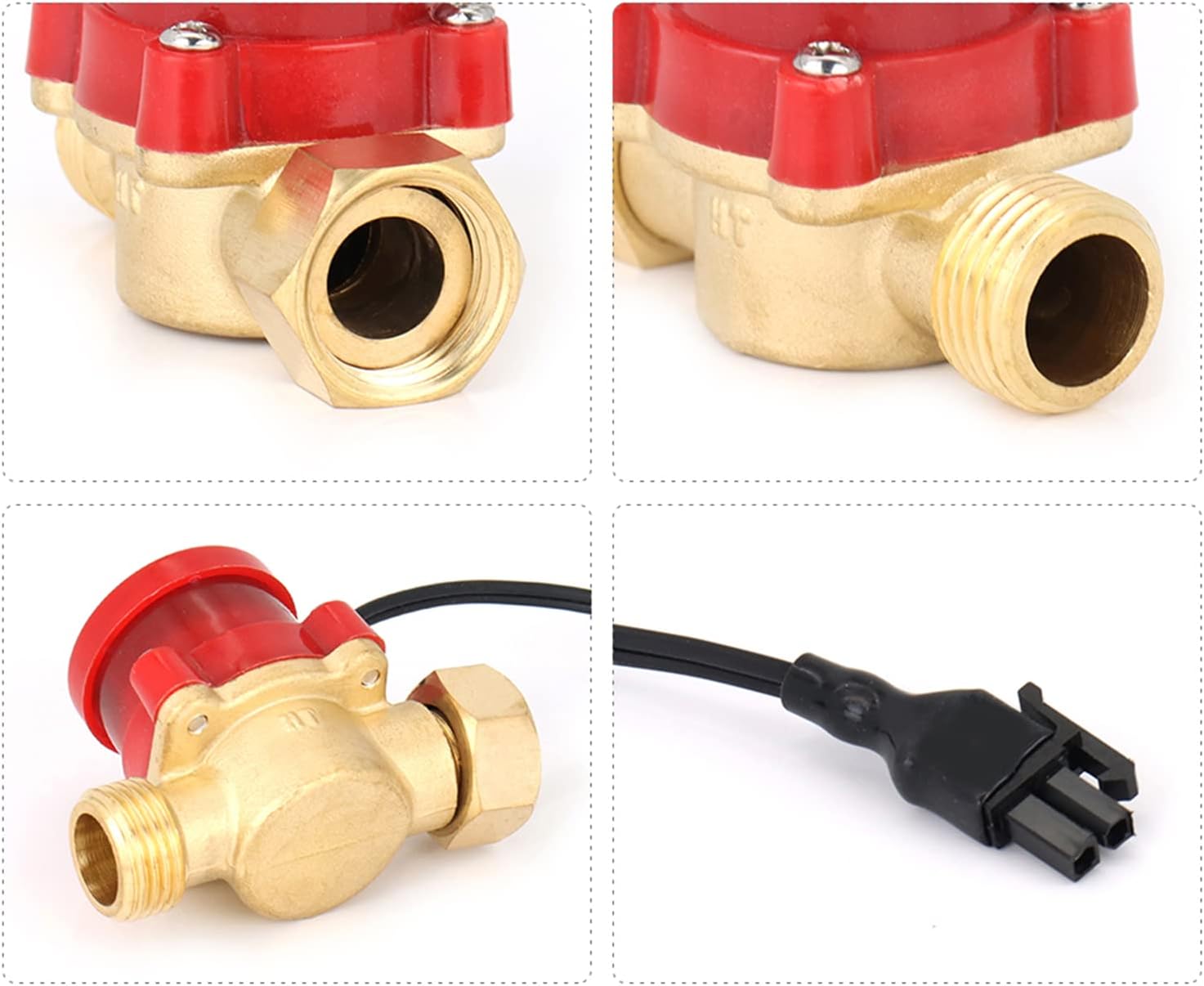 Water Flow Switch Sensor DC 0-110V Caliber 10mm HT-30 for Protecting CO2 Laser Tube