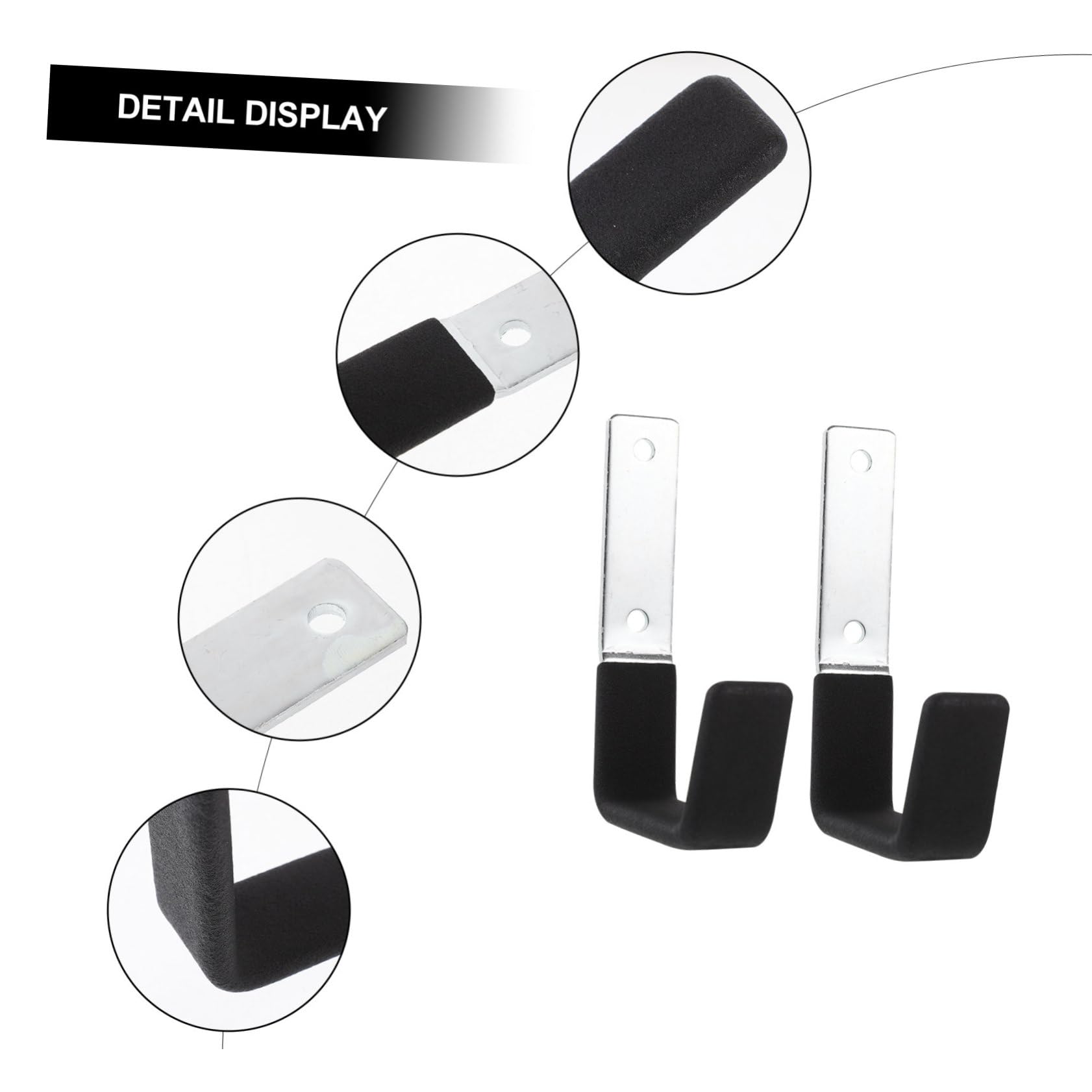 3 Set Ganci Da Garage Heavy Duty Per Organizzazione Utensili Appendi Per Giardino E Broomsticks Facile Installazione E Sicurezza Ottimale 2 Pezzi*3