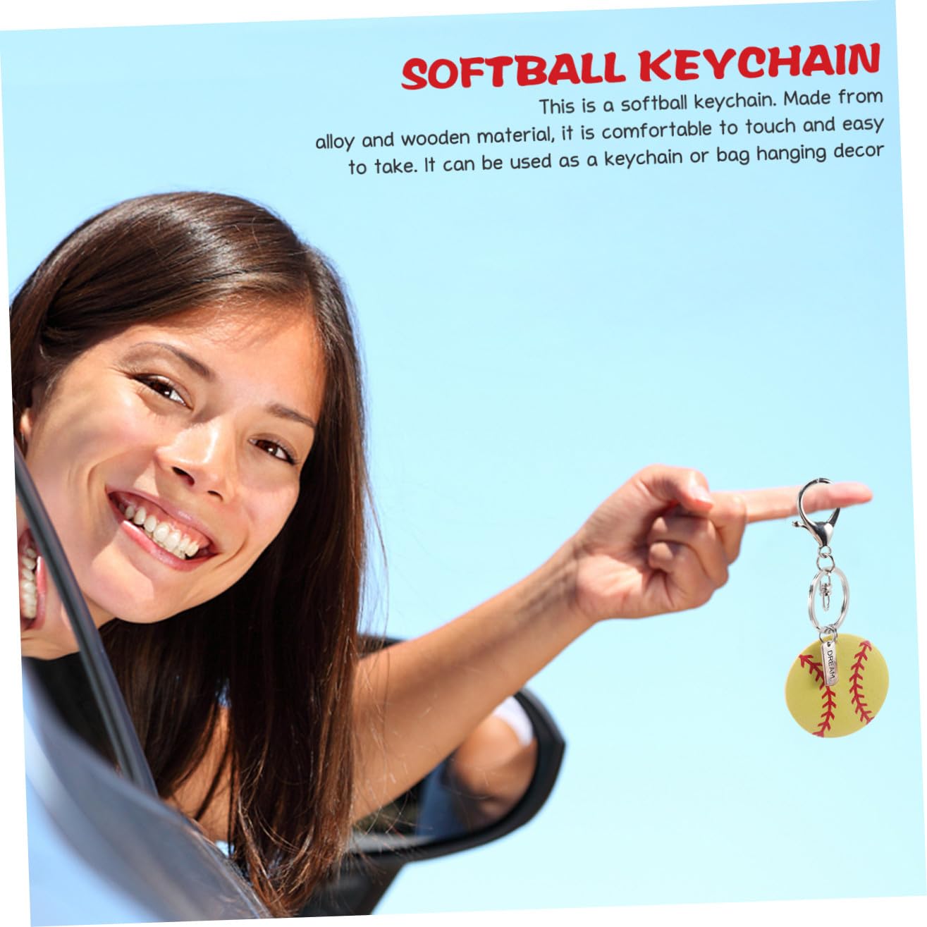BESPORTBLE Portachiavi Da Softball Keychain Per Le Chiavi Portachiavi Per Ragazzi Attrezzatura Sport Fan Portachiavi Softball Per Ragazzi Portachiavi Per I Giocatori Lega