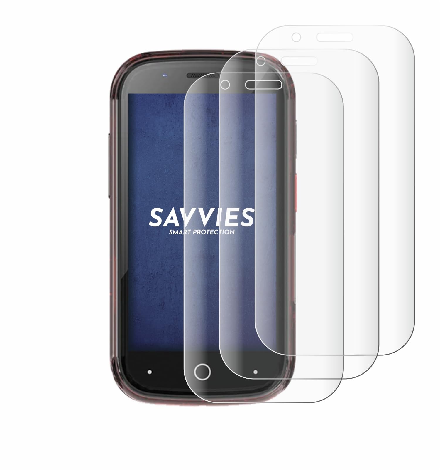 Pack De 6 Protectores De Pantalla Savvies Para Unihertz Jelly 2 | Ultra Transparentes Y Antiarrañazos
