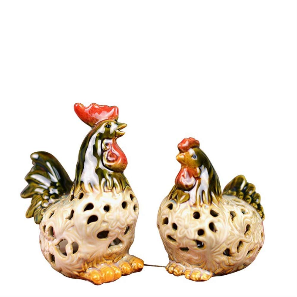 Bijoux en céramique de poule creuse pour décoration table salon cosy