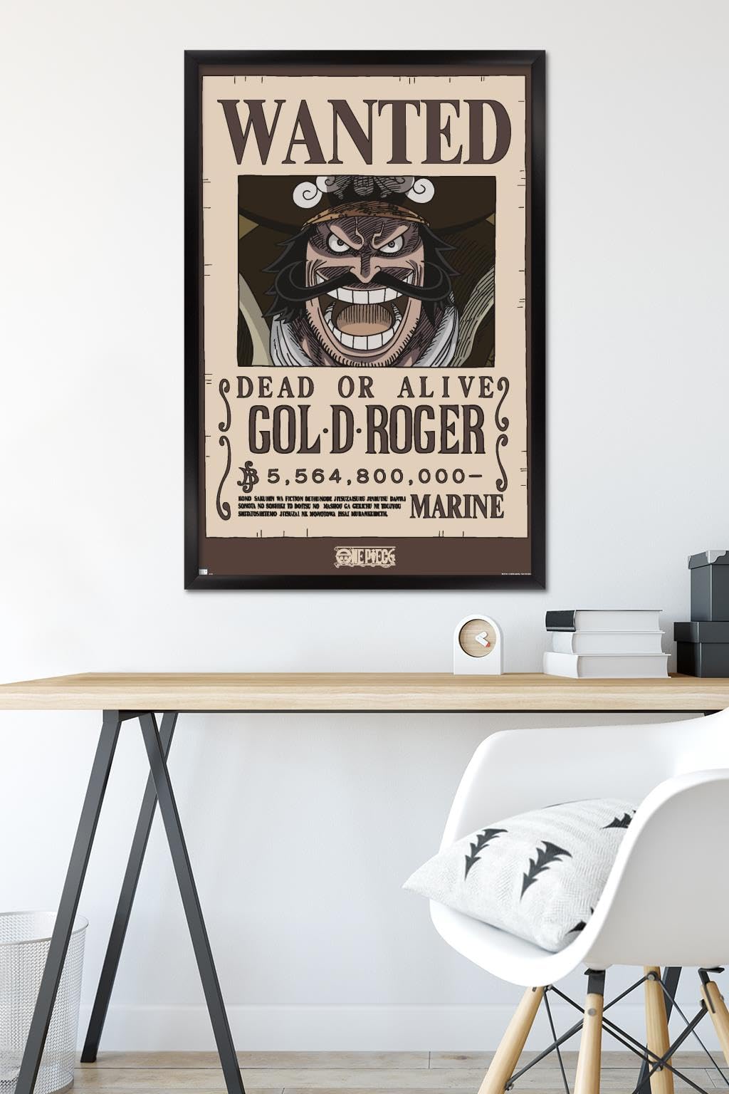 Amazon.com: One Piece - Gol D Roger Wanted Poster Wall Poster, 34L