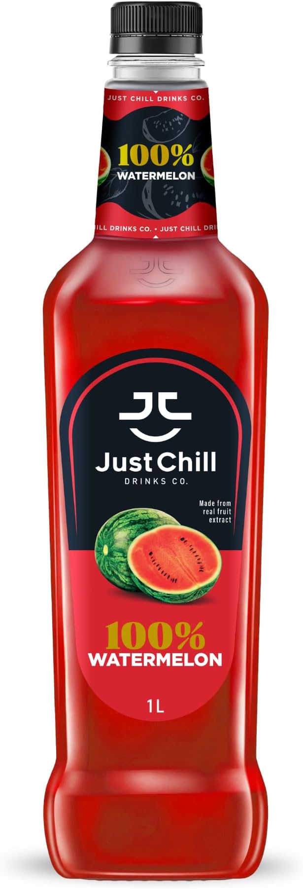 Just Chill Drinks Co. Watermelon Syrup 1L – Drink Syrup for Mocktails, Beverages & Desserts