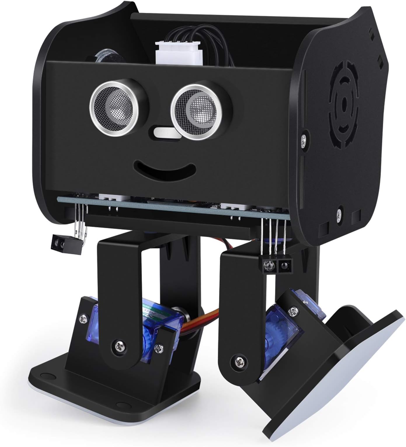 ELEGOO Toy Robot Penguin Bot Biped Kit Compatible with Arduino Project, Intelligent Robot Toys for Kids Boys & Girls 8+, Dancing and Auto Follow, IR Remote Control(Black)