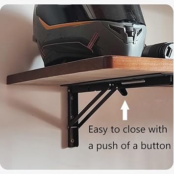 Floating Wall Mounted Folding Table Desk, Solid Wood Foldable Workbench, Fold Down Wall Table with Shelf Brackets, Laundry Folding Table for Home, Dining, Kitchen(120x35cm/48x14in)