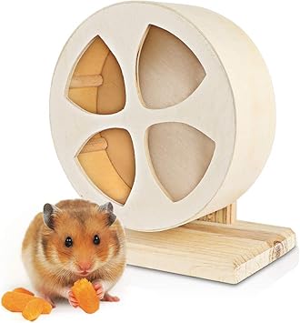 Amazon Mikko ハムスター回し車 木製 サイレントホイール 小動物用おもちゃ 運動不足解消 M直径cm Mikko 回し車 トンネル 通販