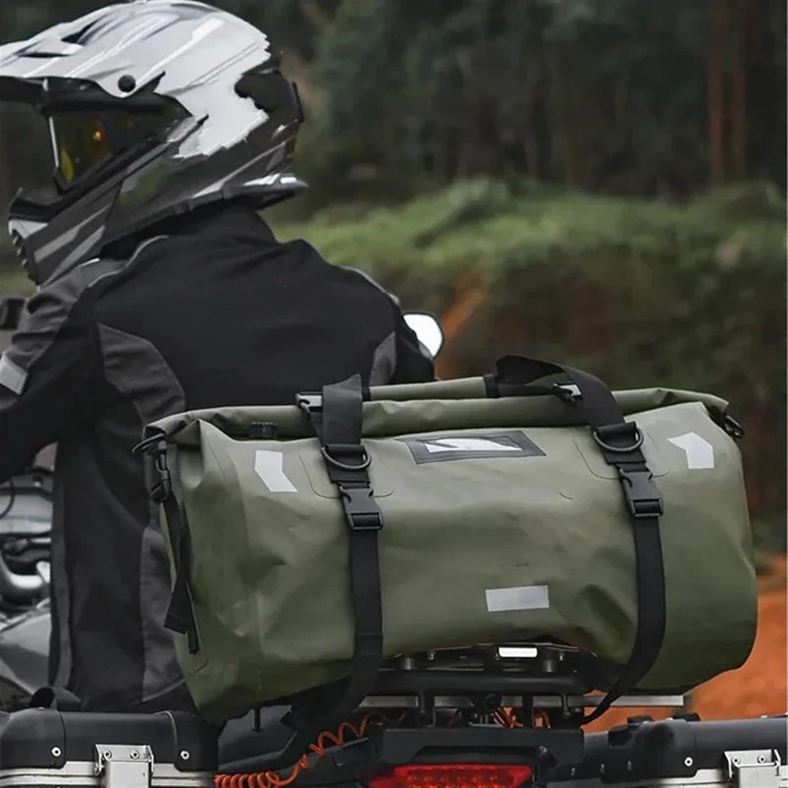 40 liter waterdichte motor-plunjezak, motorbagagetas voor de achterbank