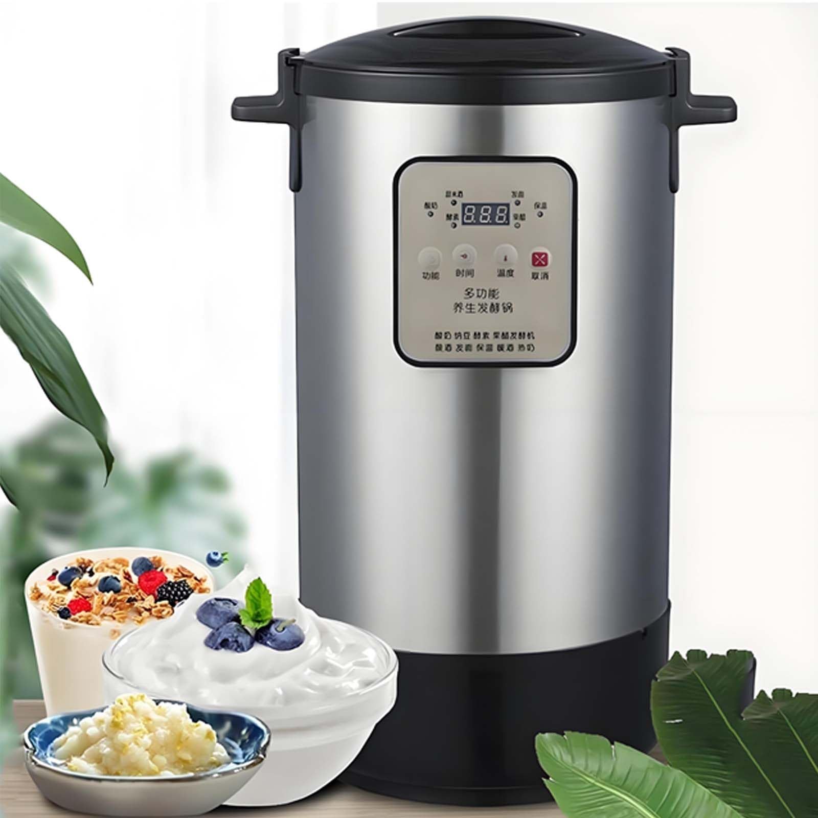 GUTYGIO Electric Yogurt Fermenter, 12L Automatic Commercial Fermentation Machine, Stainless Steel Smart Fermentation Machine, Yogurt Maker, for Commercial and Home