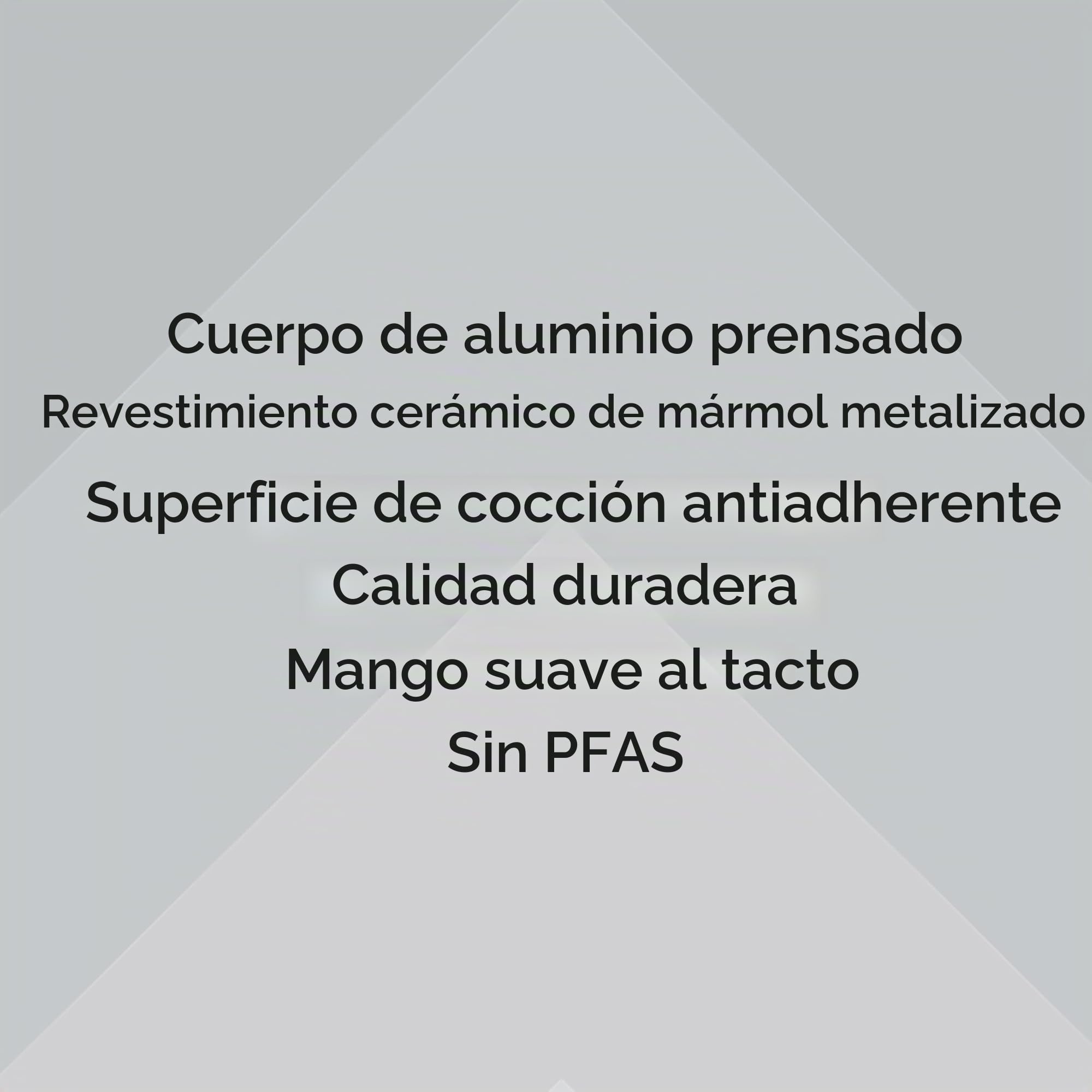PROGRESS COMBO-8961 - Juego de 3 sartenes de cerámica de mármol, sartenes de 20/24/28 cm, revestimiento antiadherente de cerámica saludable, para tortillas/huevos, sin PFA, apto para placa de