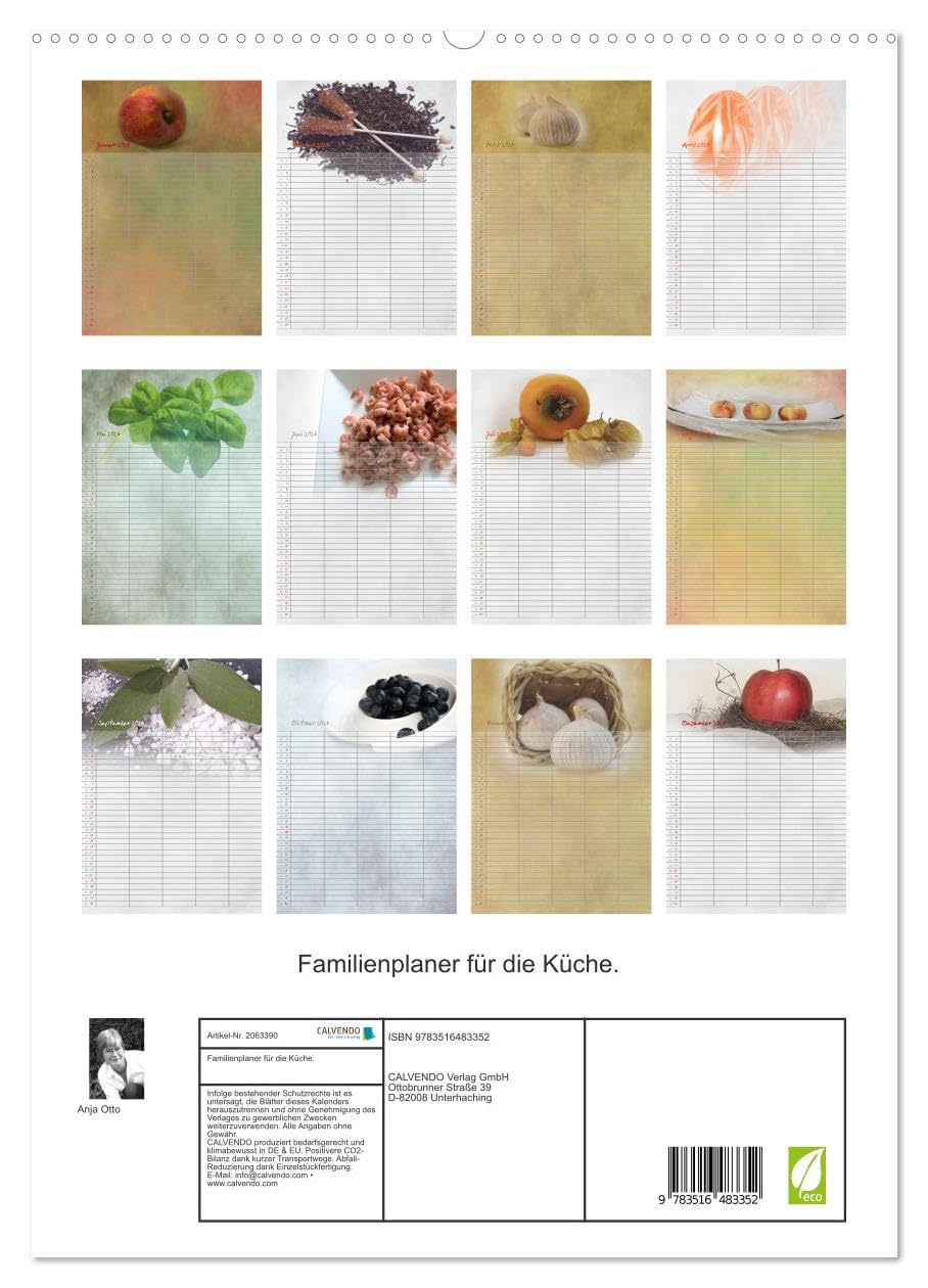 Familienplaner für die Küche. (hochwertiger Premium Wandkalender 2026 DIN A2 hoch), Kunstdruck in Hochglanz