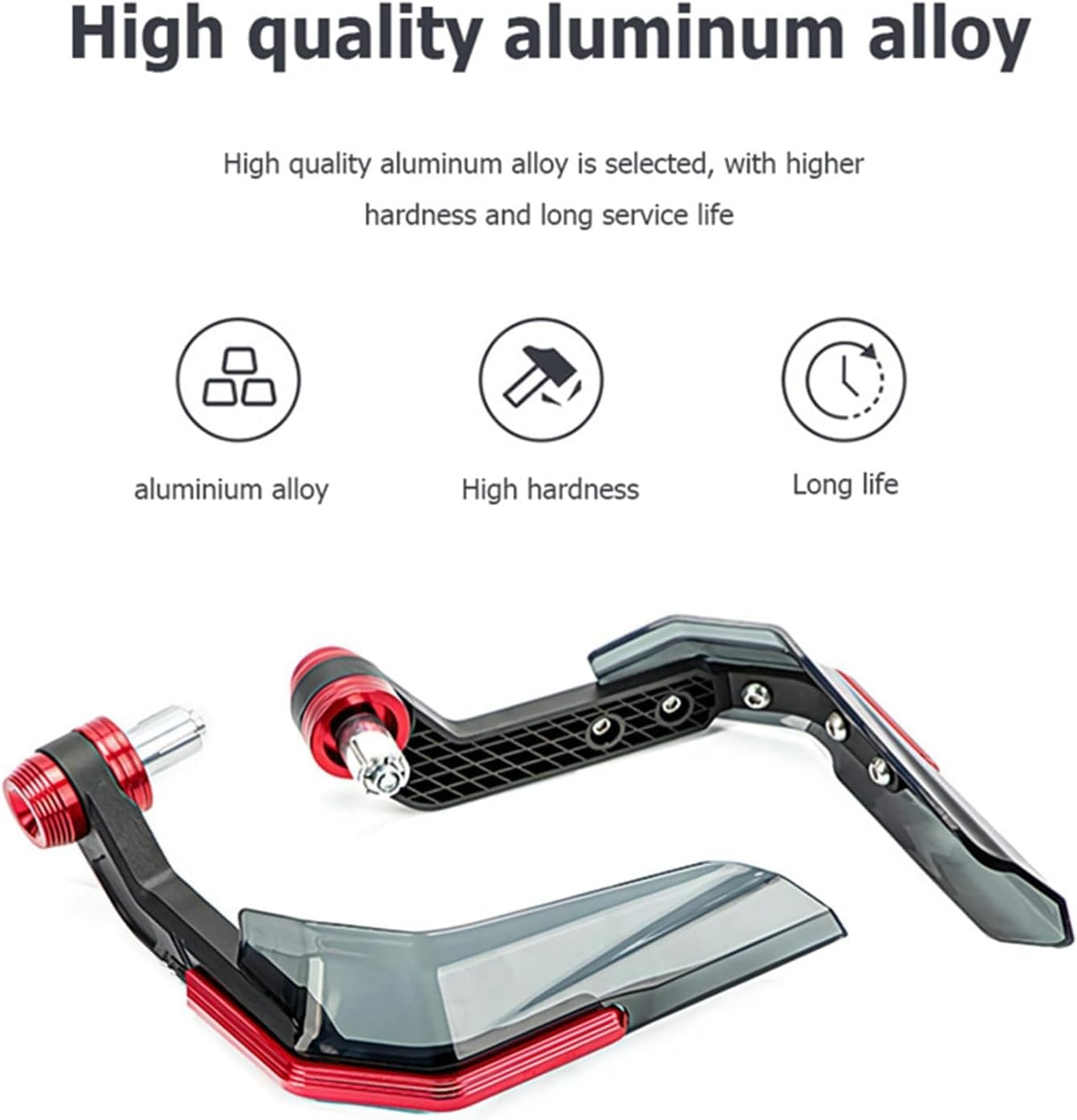 Motorcycle Handguards with Windscreen for Indian FTR 1200 S, FTR1200 Carbon/Rally Chief, Vintage Scout,Schwarz