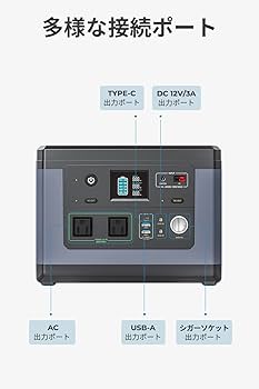 Amazon.co.jp: 【中古品】BLUETTI ポータブル電源 PS50 500Wh