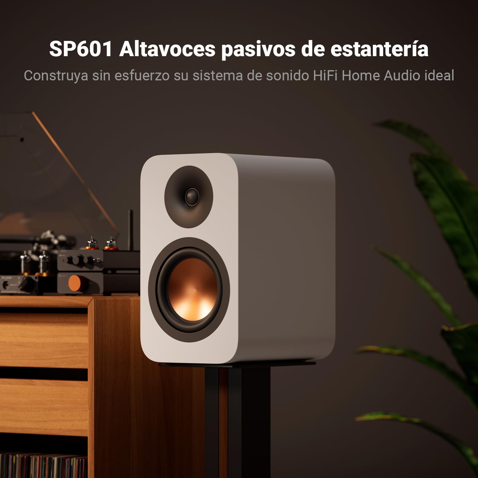 Fosi Audio ZA3 Amplificador HiFi Estéreo/Mono+Fosi Audio SP601 Altavoces de Estantería