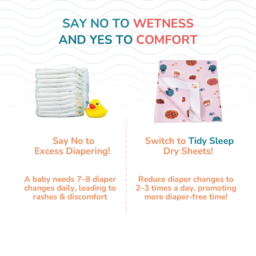 Baby Dry Sheets - Waterproof & Reusable -8