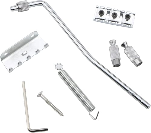 Miniatura 21 de Swhmc Floyd Rose - Puente de trémolo de bloqueo tipo rosa, puente dorado de 2 puntos para guitarra eléctrica y juego de piezas con barra para Strat