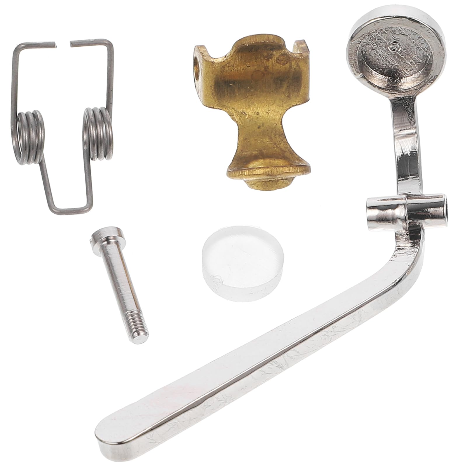BESTonZON 1pc Trombone Water Key Drainage Trombone Watergate Key Part Accessories Limen Bond Accessory Trombone Watergate Key Fittings Nickel-plated Brass Drain Valve Musical Instrument