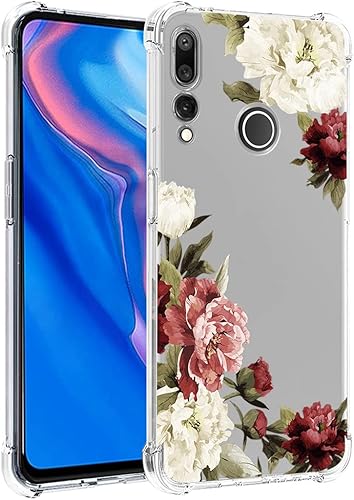 Zoeirc Funda transparente para Huawei Y9 Prime 2019 STK-L21 para niñas y mujeres, TPU suave a prueba de golpes, funda protectora transparente para