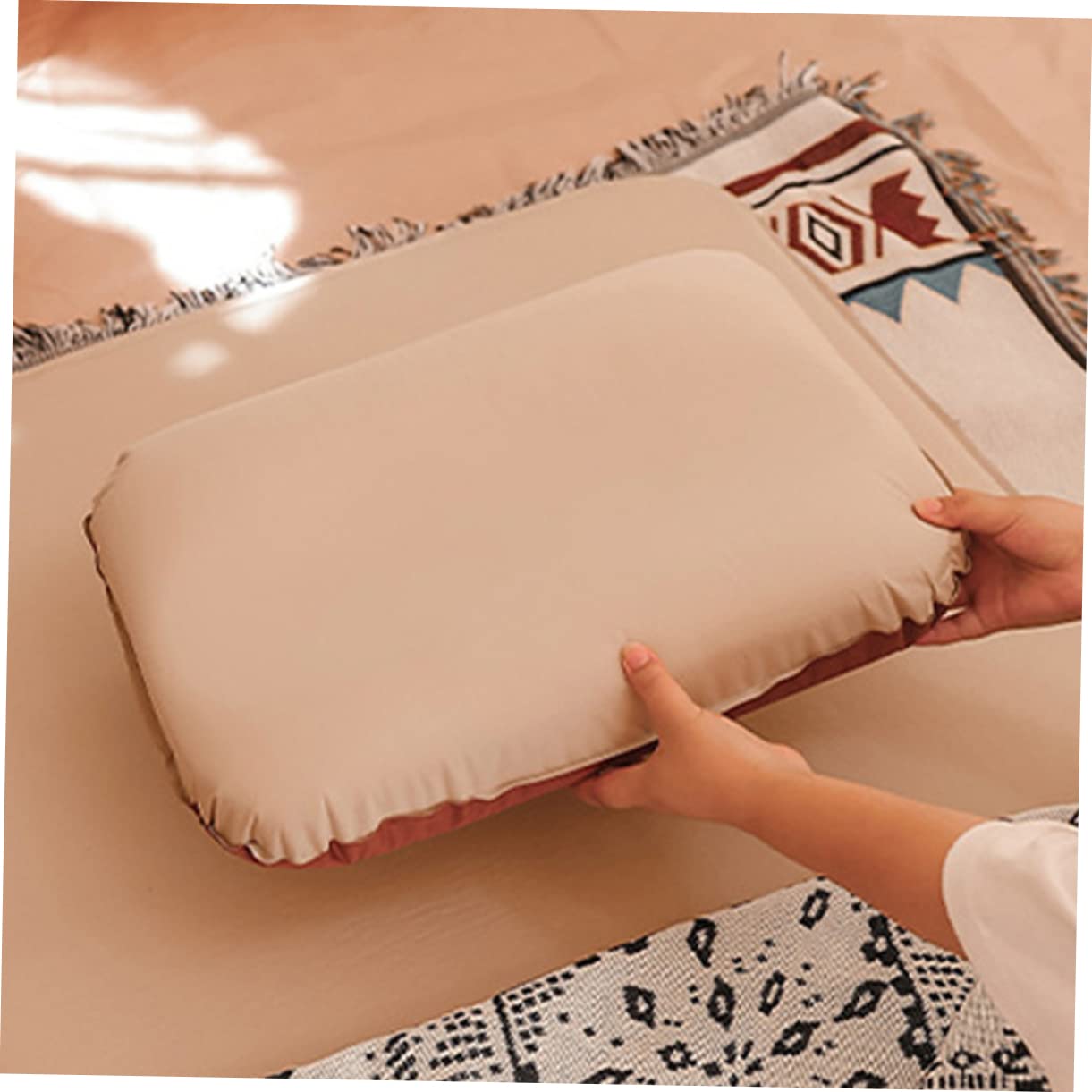 Didiseaon Cuscino Gonfiabile Portatile Per Cuscino Ergonomico Autogonfiante e Facile Trasportare e Riporre