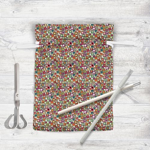 Image of ArtzFolio Doodle Hearts D2 | Pouch Wrist Potli Bag | Bag for Weddings & Casual Parties