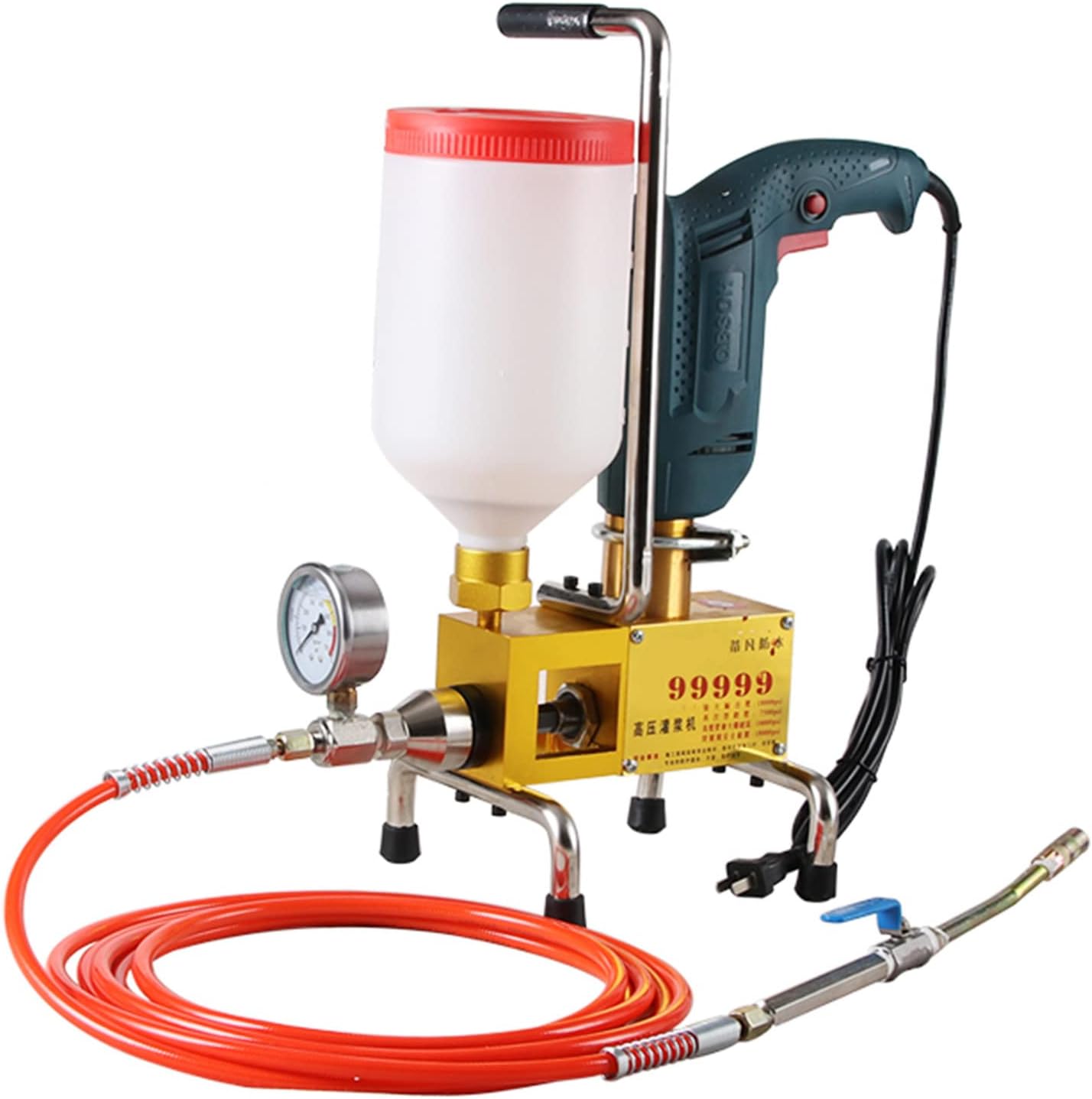 Small Type Manual Epoxy Resin pu Grouting Machine High Pressure Floor Grouting Machine Waterproof Concrete Roof Repair,Engineering,Construction,110V