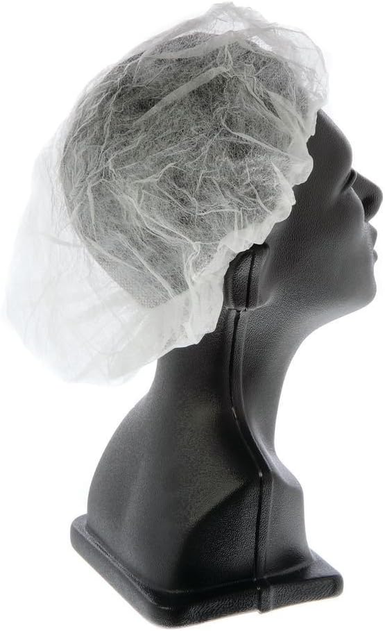 Cellucap White Non-Woven Disposable Bouffant Cap - 18" L