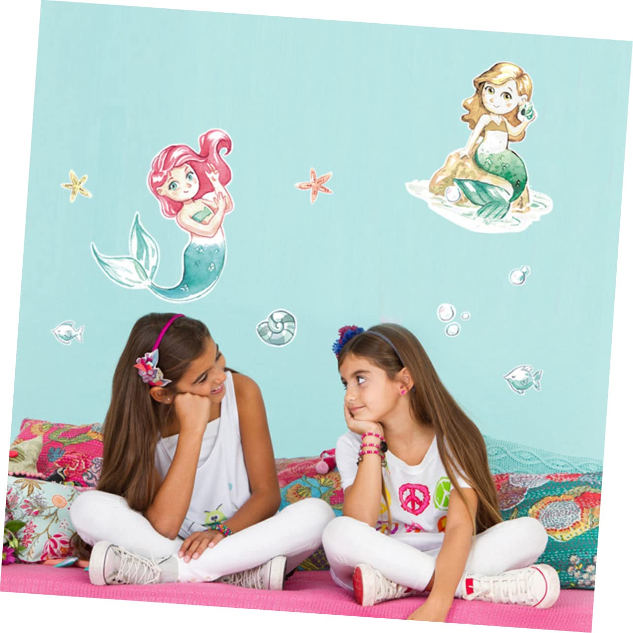 Abaodam 6 Piezas Pegatinas De Animales Para Niños Niño Pegatinas Etiqueta De La Pared De Jardín De Infantes Calcomanías De Pared De Océano Etiqueta De La Pared De Fondo Chica Mural