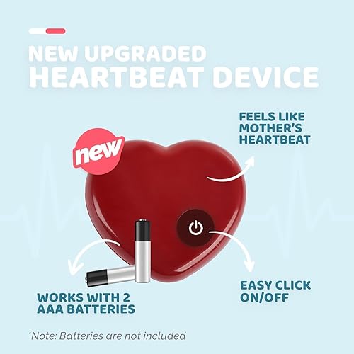 Miniatura 6 de ALL FOR PAWS Heartbeat - Juguete para perro para cachorro, alivio de ansiedad y entrenamiento de comportamiento, juguete de peluche de latido del