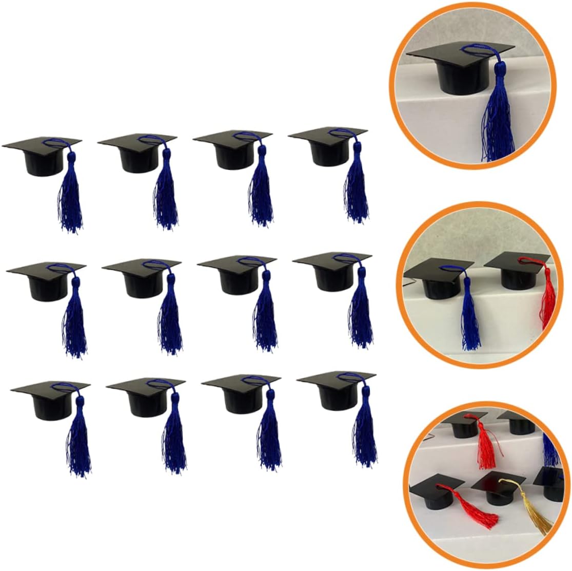 Luxshiny 36pcs Graduation Cap Shaped Candy Boxes for Guests Packaging for Graduation Celebrations Party Favors for Events