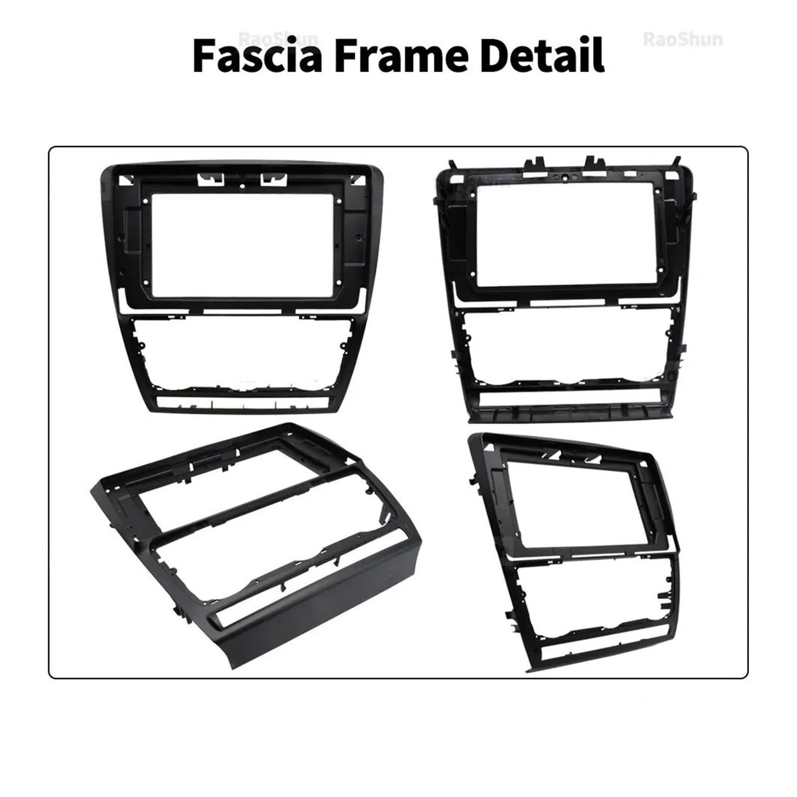 Mascherina Autoradio Cornice Stereo Auto Dvd Android Radio Fascia Telaio 10 Pollici 2DIN Stereo Pannello Cablaggio Cavo Adattatore per Skoda per Octavia Mk2 per A5 2004-2014