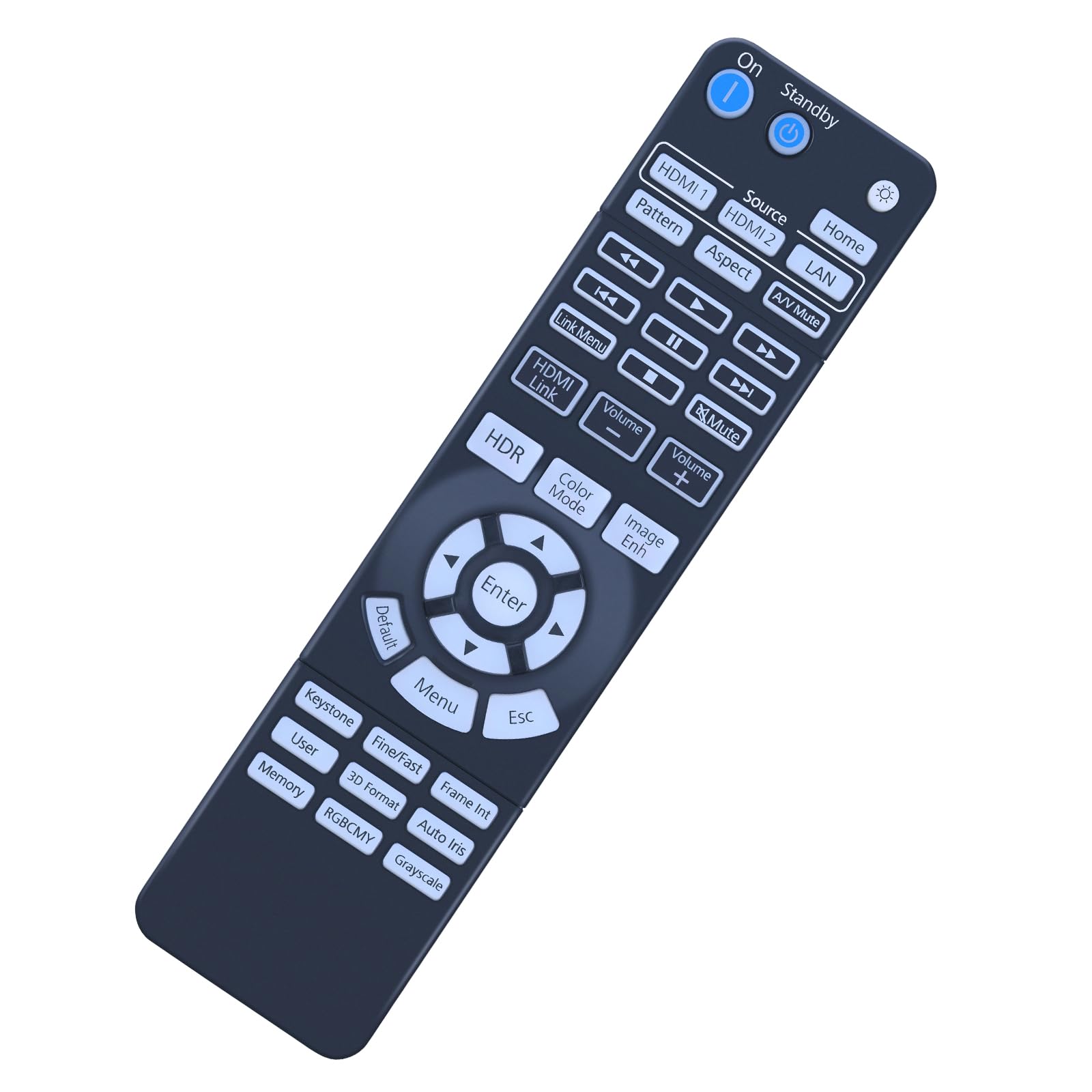 Neu Ersatz Fernbedienung kompatibel mit Epson EH-TW7000 4K PRO-UHD-Projektor Home Cinema 3800, 3200, 3810, H959A
