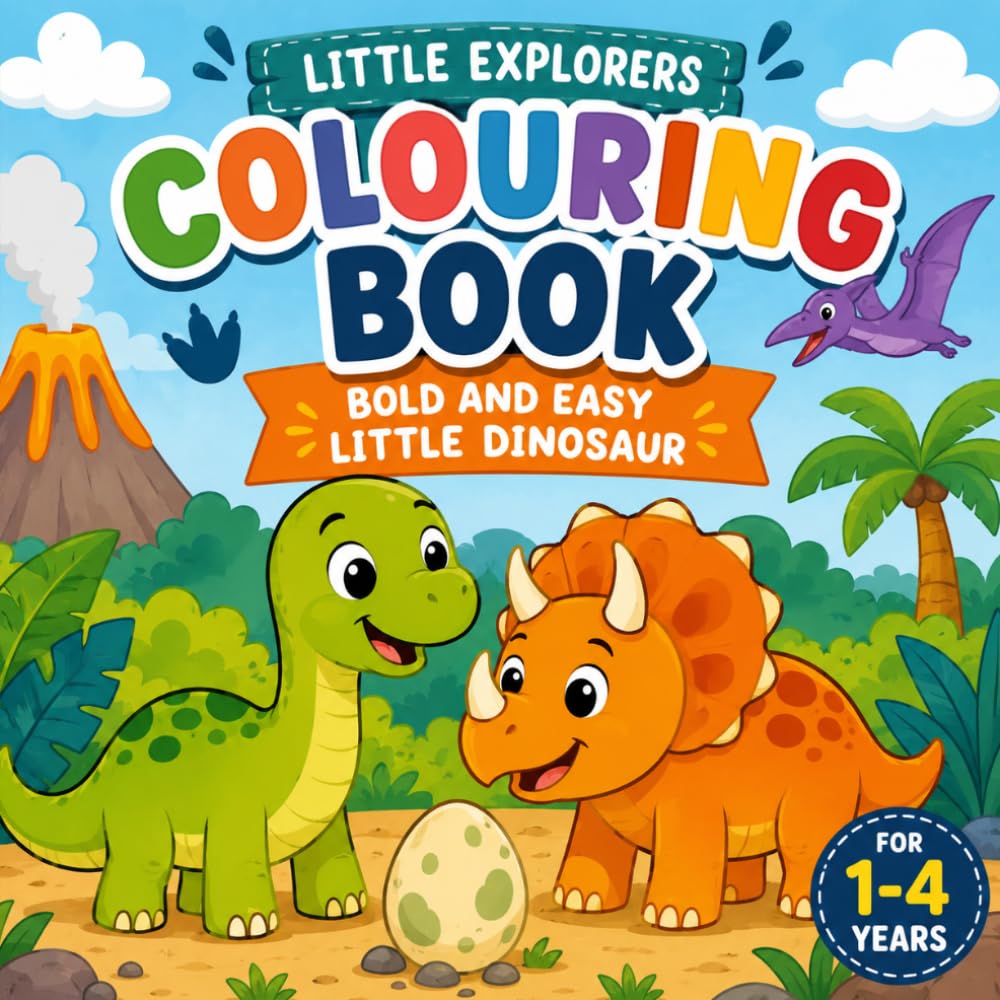 Little Explorers Colouring Book: Little Dinosaur