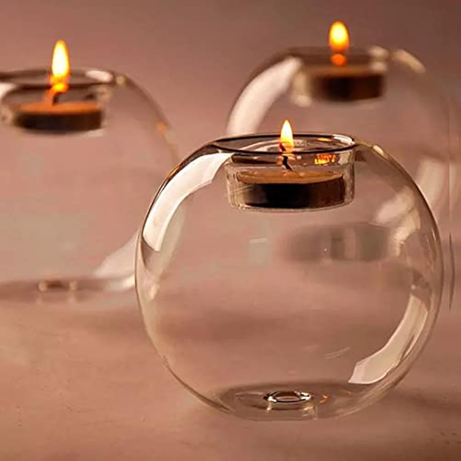 The Purple Tree Glass Orb Tealight Candle Holders for Christmas (Pack of 1) Christmas Tealights, Corporate Gifts, Home Decor Gift Item, Diwali Decoration, Diwali Décor-image-16