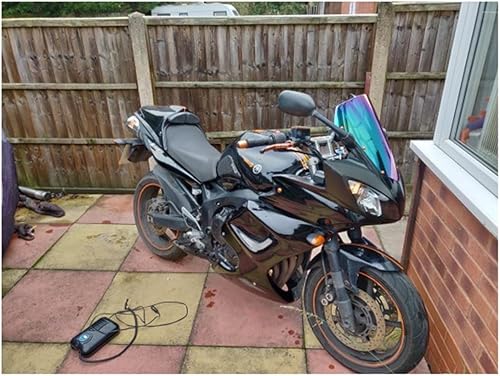 Miniatura 5 de LNNRYP Windscreen Compatible with 2007 2008 2009 2010 Yamaha FZ6 S2 600 Fazer FZ-6 FZ 6 Wind Screen Deflectors Windshield Smoke Iridium (Color