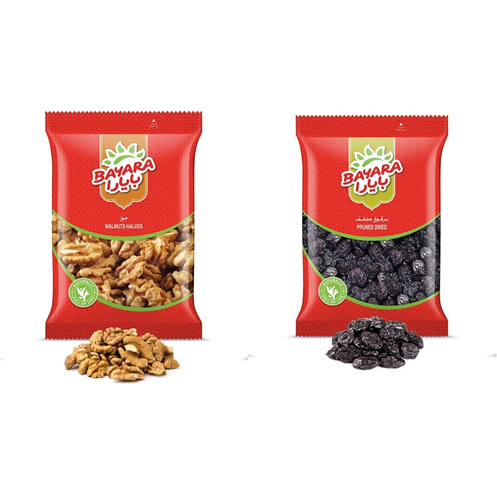 Bayara Walnuts 400g & Dried French Prunes 400g
