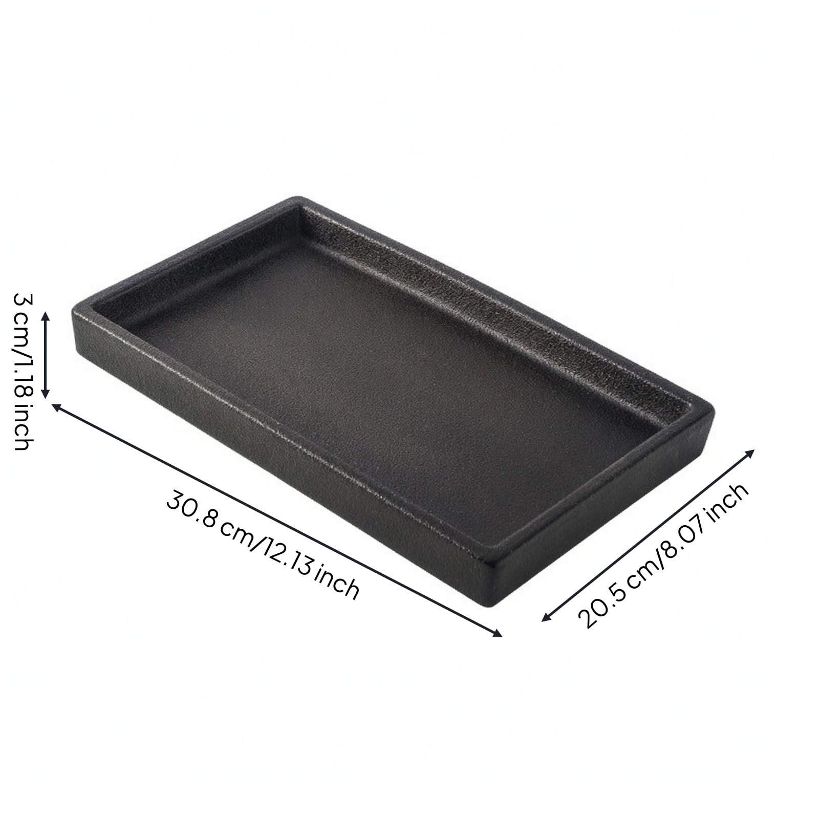 Banja Cerámica para Llaves Ornada, Negro, L