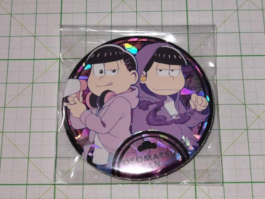 おそ松さん　OIOIHMVコラボ　天使悪魔チェンジング缶バッジ6種 おそ松さん ビビッドライン キラキラ缶バッジ 酔い松 6個入り
