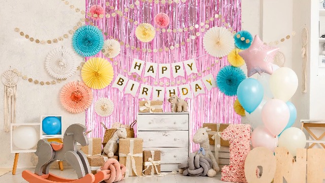 Folie gordijn (Goud) | Feestdecoratie & Gouden Decoratie