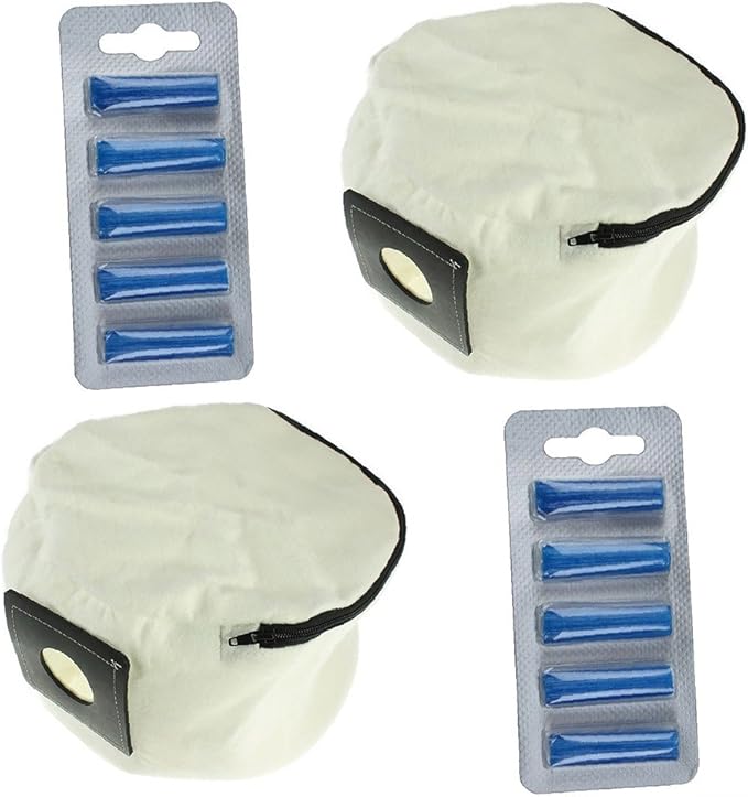 For Numatic 2 x Reusable Zip Up Bag & Fresheners Henry Hetty James