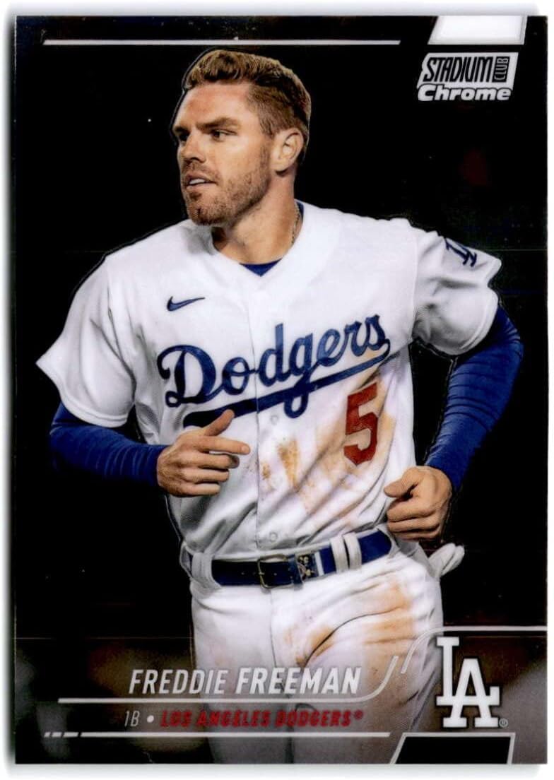2022 Stadium Club Chrome #291 Freddie Freeman Los Angeles Dodgers MLB Baseball Trading Card