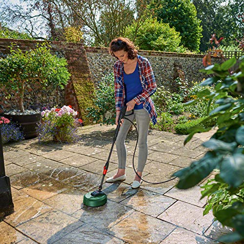 Image of Bosch Aquatak 130 1700-Watt High Pressure Washer (Green)& Aquasurf 250 Patio Cleaner