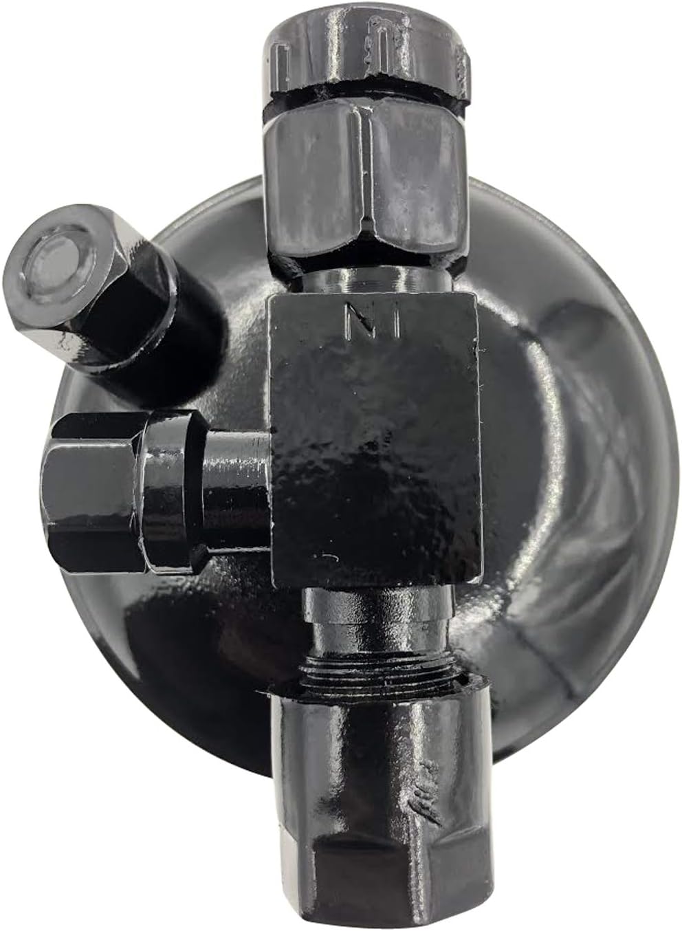 Жогорку view of the Eagle AC Air Conditioning Receiver Drier connections