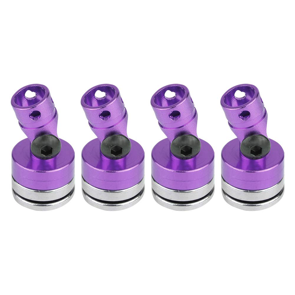 01 Invisible Body Model Body Post Mount RC Vehicle Accessories Body Mount, Magnetic RC Body Post, Electric Car(Purple)