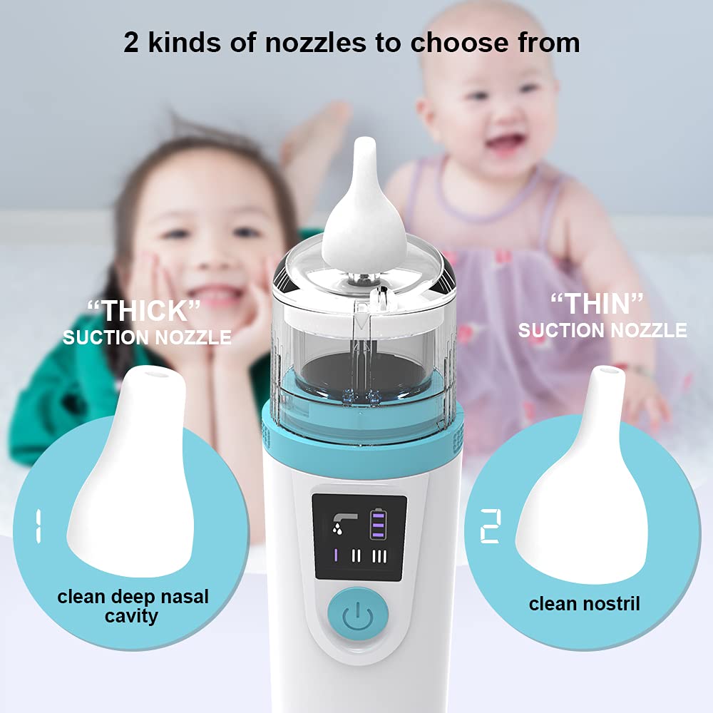 Aspiratore nasale per Neonati Sicuro Confortevole Elettrico Hygienic Silicon Nose Aspiratore Aspiratore per Bambini Baby Kids Neonati