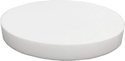 FoamRush Espuma de tapicería de alta densidad de calidad prémium de 2 x 13 x 13 pulgadas de diámetro, taburetes de barra, cojín de asiento, inserto