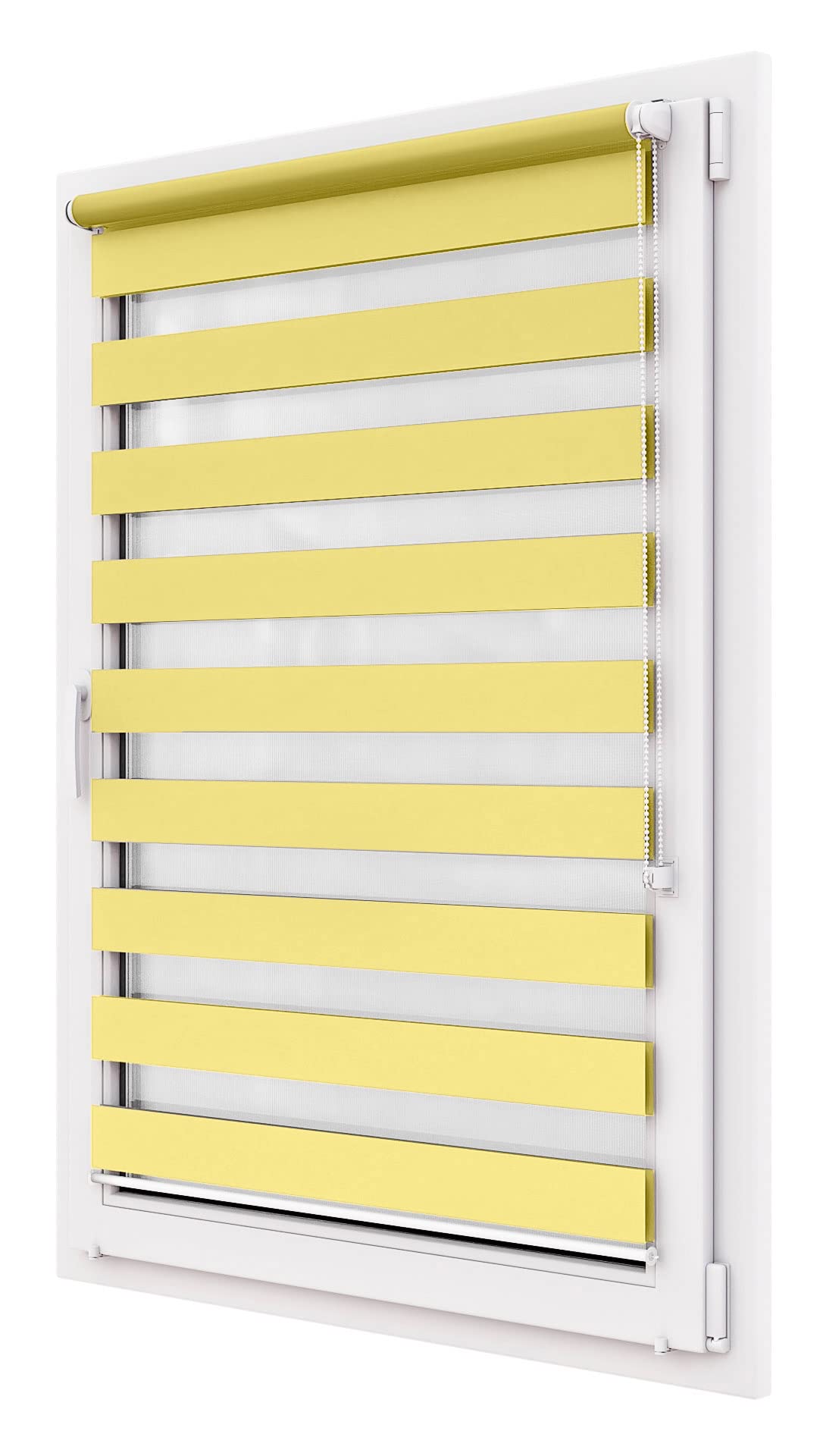 Doppelrollo ohne Bohren, 90x220cm Stoffgröße, Duo Rollo Klemmfix, Easyfix, lichtdurchlässig und verdunkelnd, Day&Night, Klemmrollo Sonnenschutzrollo Fensterrollo für Fenster & Türen
